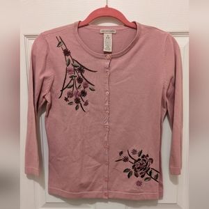 Apostrophe Purple Cardigan Sz S 6-8